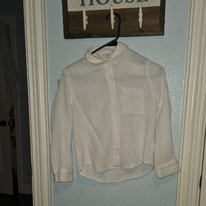 Copper Key Quilted Cream Top